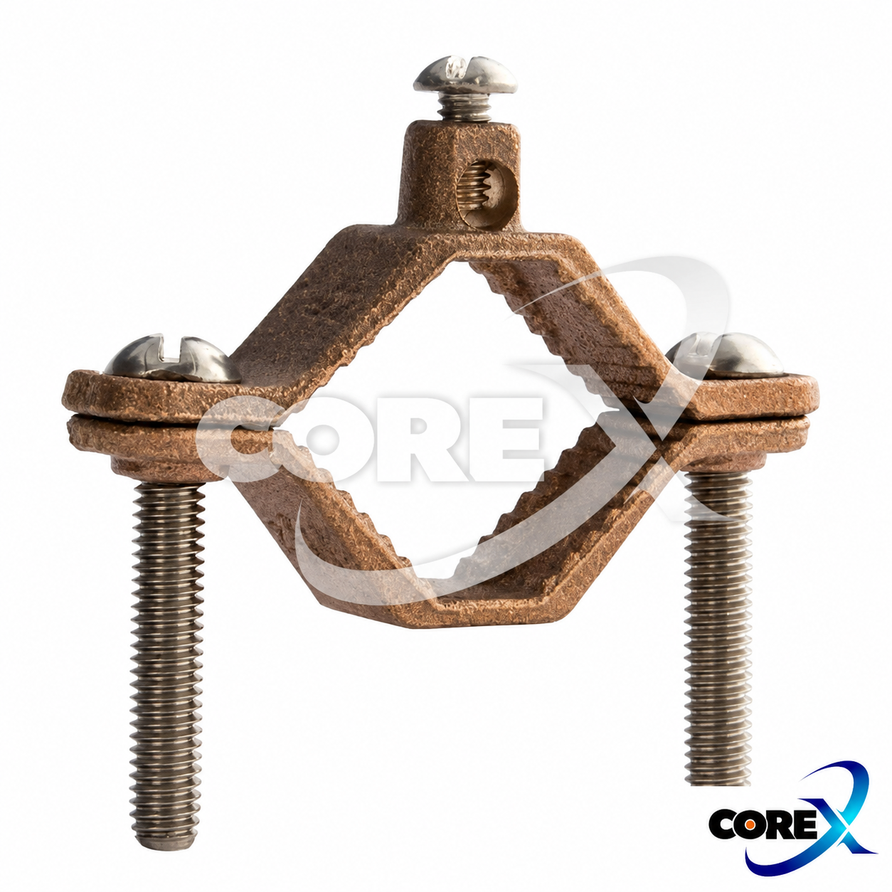 COREX Bronze Water Pipe Grounding & Bonding Clamp – Multiple Sizes