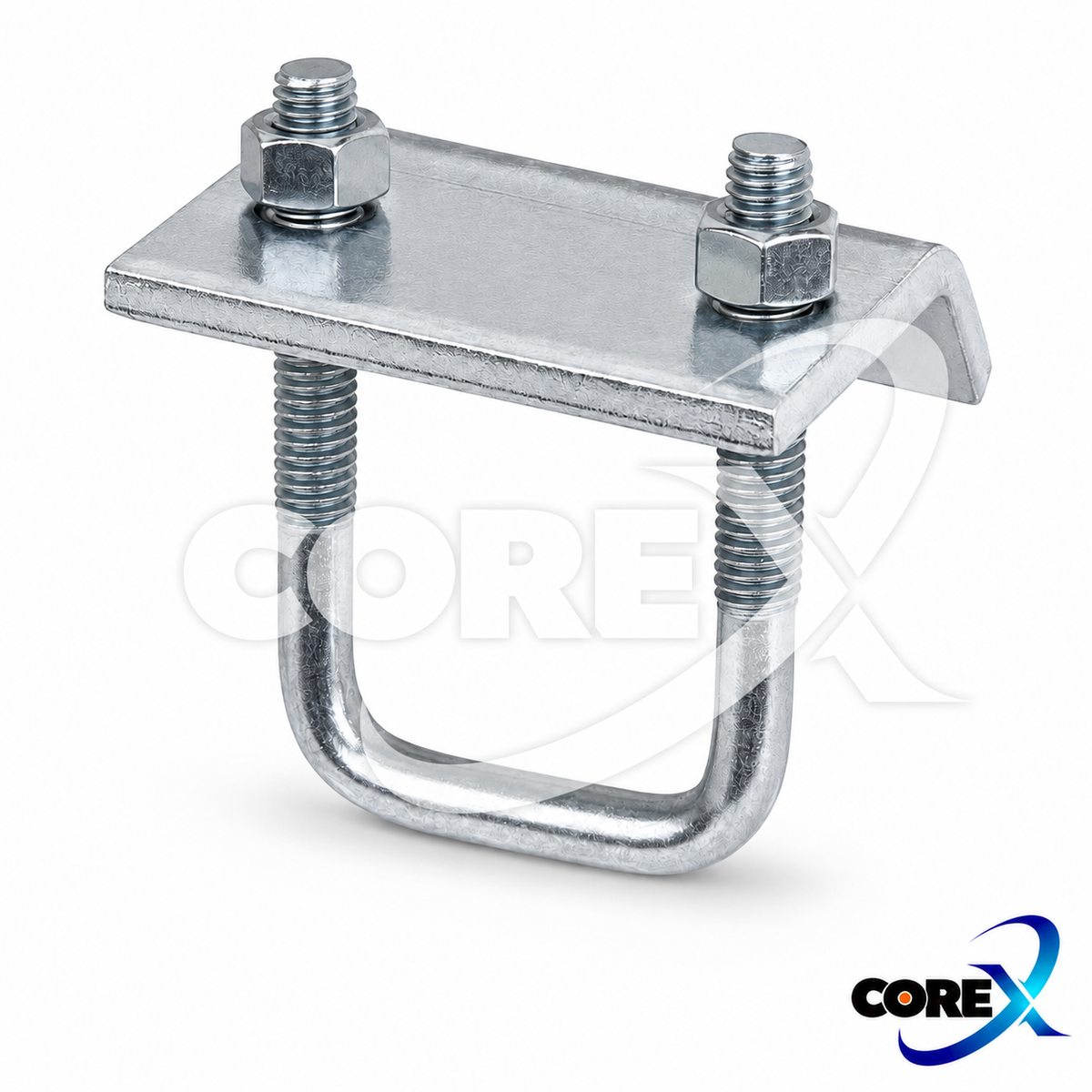 COREX Galvanized Steel Strut Channel Beam Clamp – 3-1/8" Height
