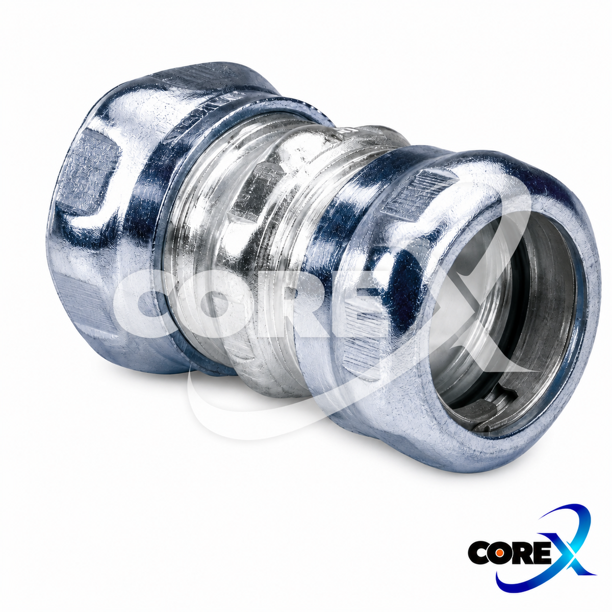 COREX Raintight EMT Compression Coupling – Steel, Multiple Sizes