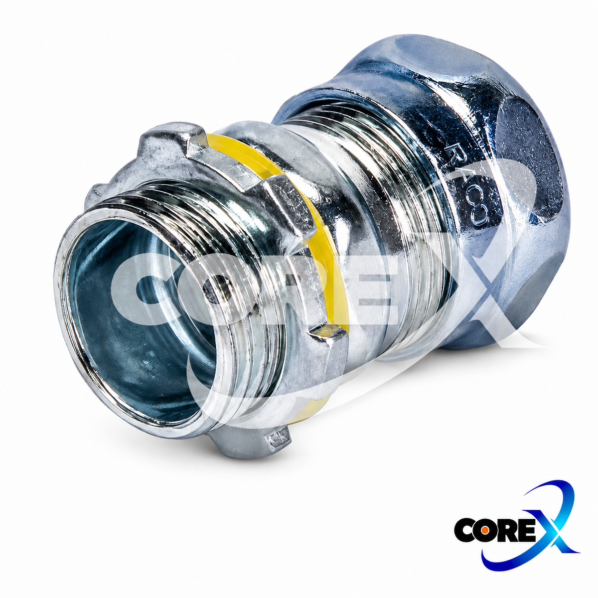 COREX Raintight EMT Compression Connector – Steel, Multiple Sizes