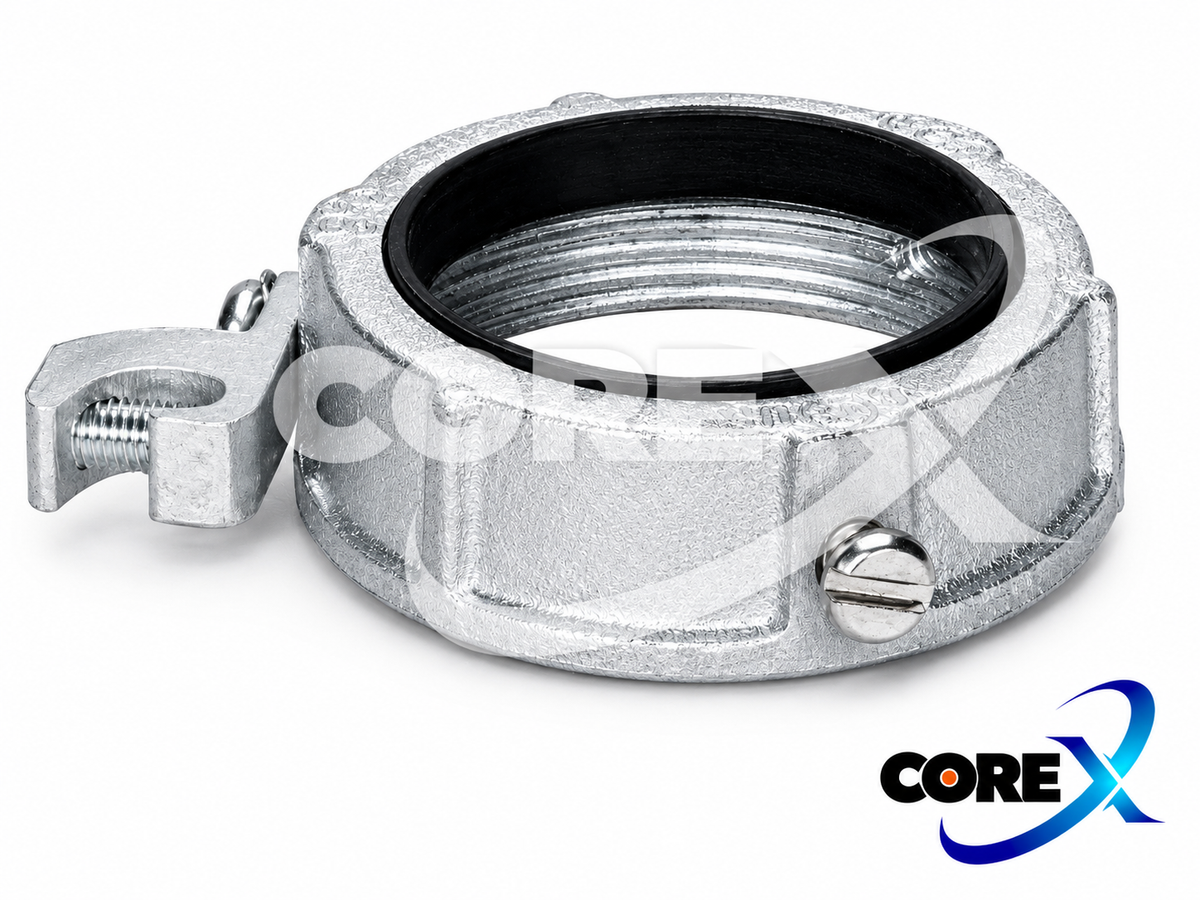 COREX Ground/Bond Bushing – Malleable, Insulated, 1/2"–6"