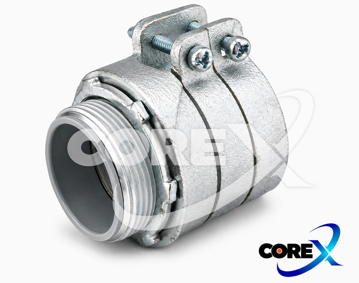 COREX Straight Flex Connector – Malleable, Insulated, 1/2"–4"
