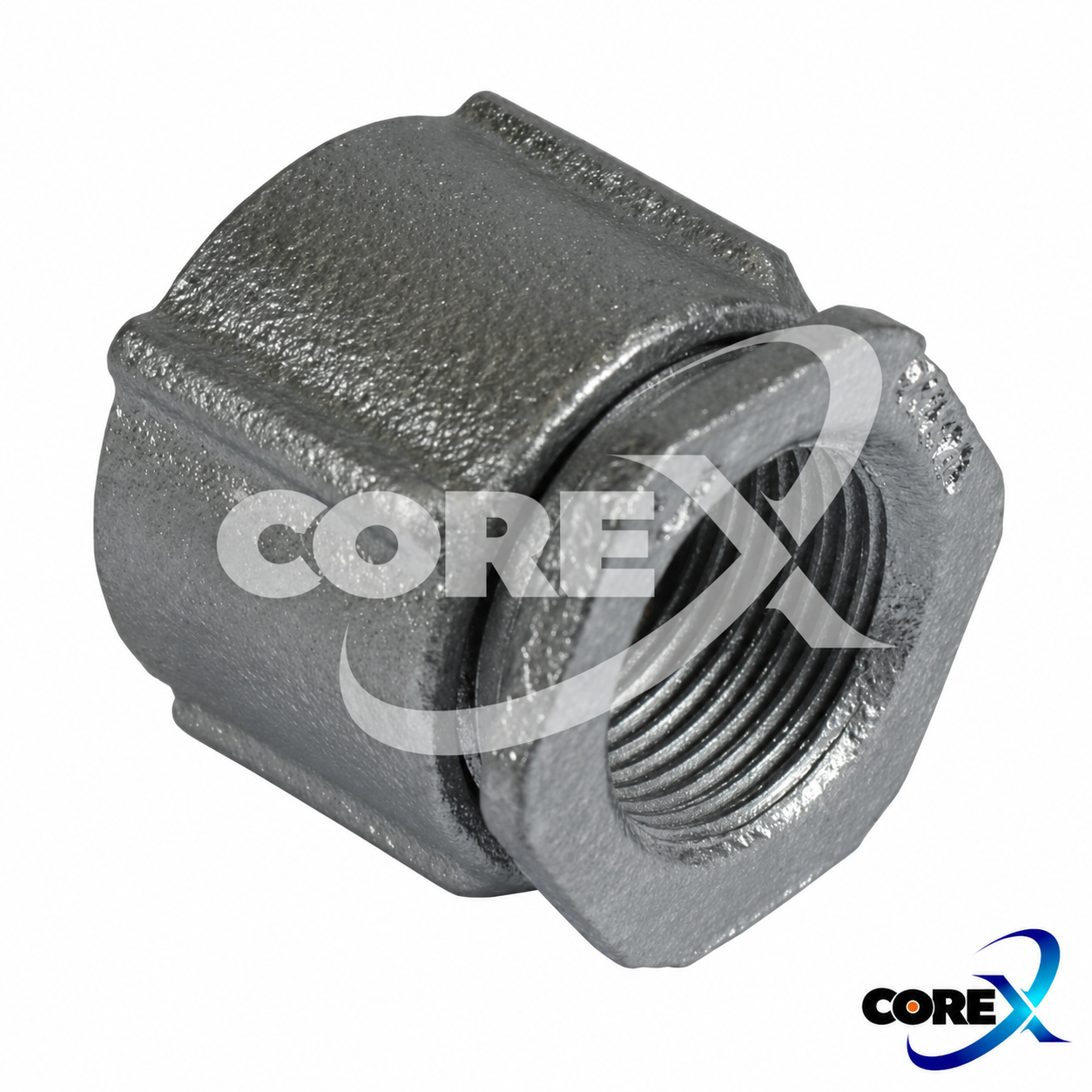COREX 3-Piece Erickson-Type Coupling for Rigid Conduit – Malleable Iron, 1/2"–6"
