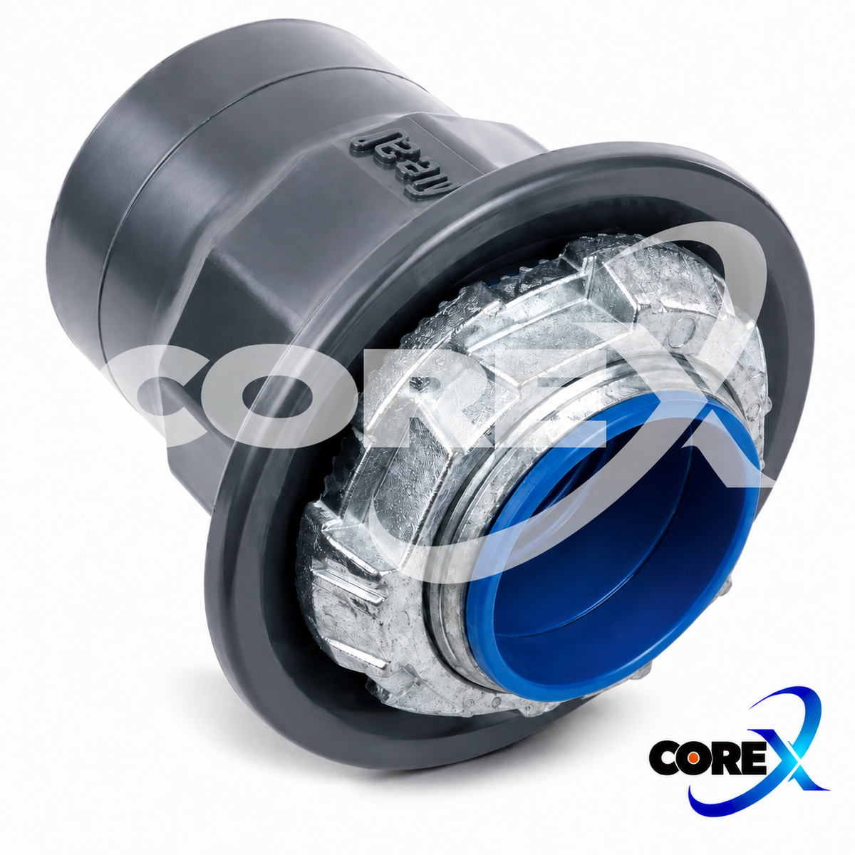COREX PVC-Coated Conduit Hub (Myers-Type) – Insulated, Multiple Sizes