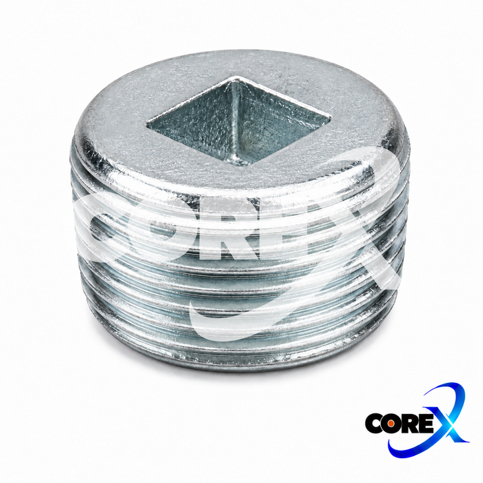 COREX Recessed Square-Drive Threaded GRC Plug – Multiple Sizes
