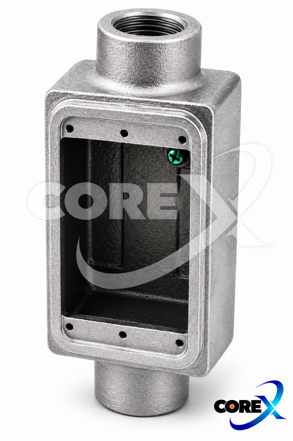 COREX 1-Gang C-Format FD Box – Malleable, 1/2"–1"