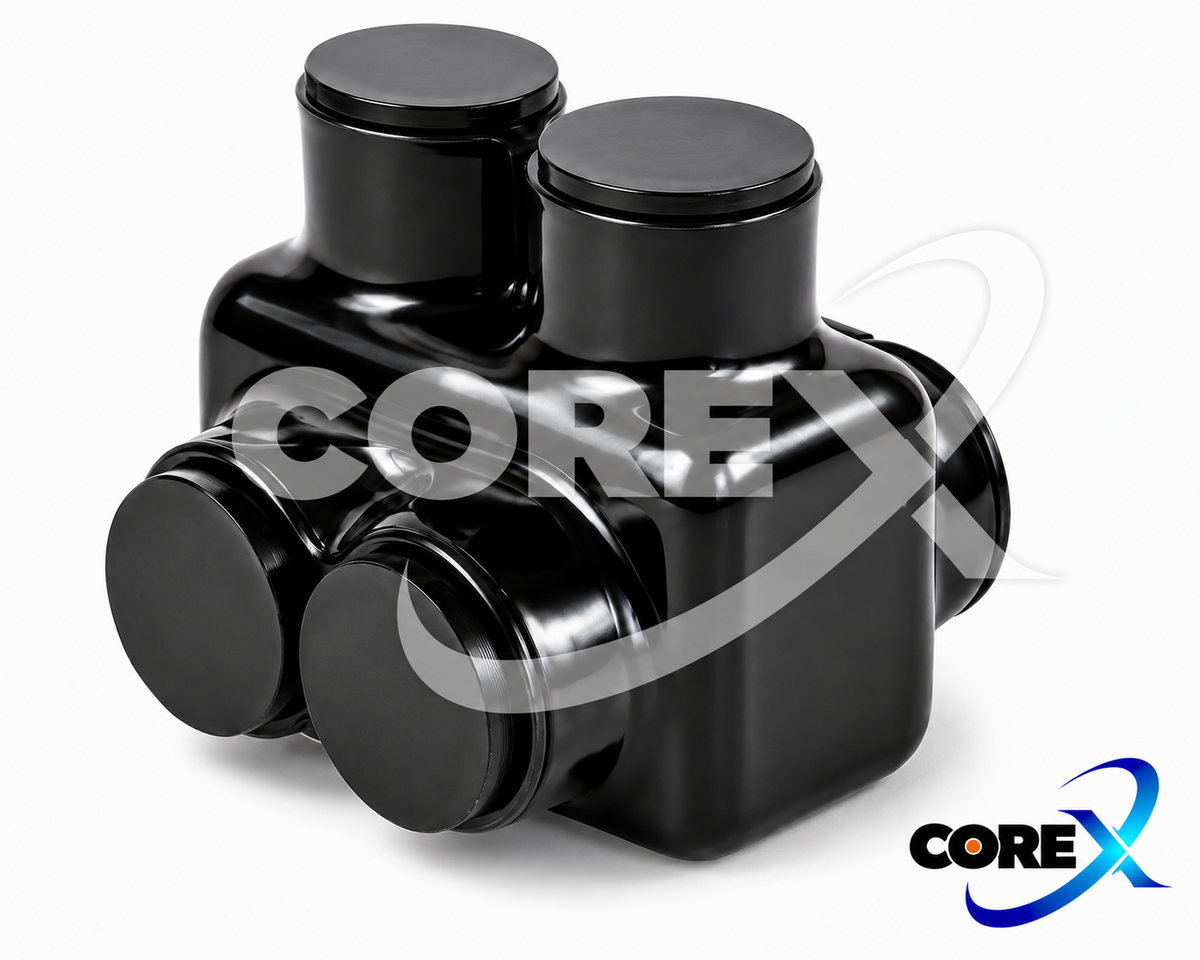 COREX Insulated 2-Barrel 2-Sided Lug – Multi-Conductor Distribution, #14 AWG–750 MCM