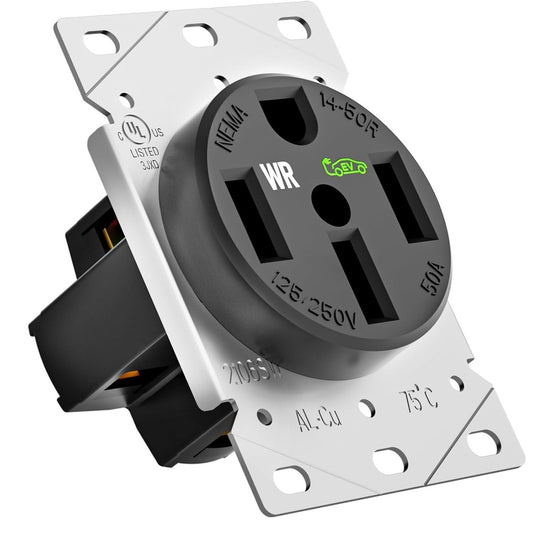 50 Amp EV Charging Receptacle/Outlet, Heavy Duty